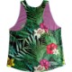 Singlet Pink Tropical Box Logo Ladies