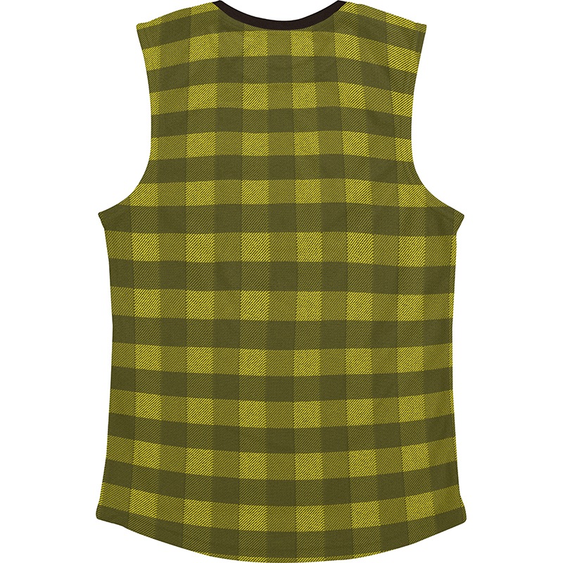 SleevelesT Ombre Check Yellow