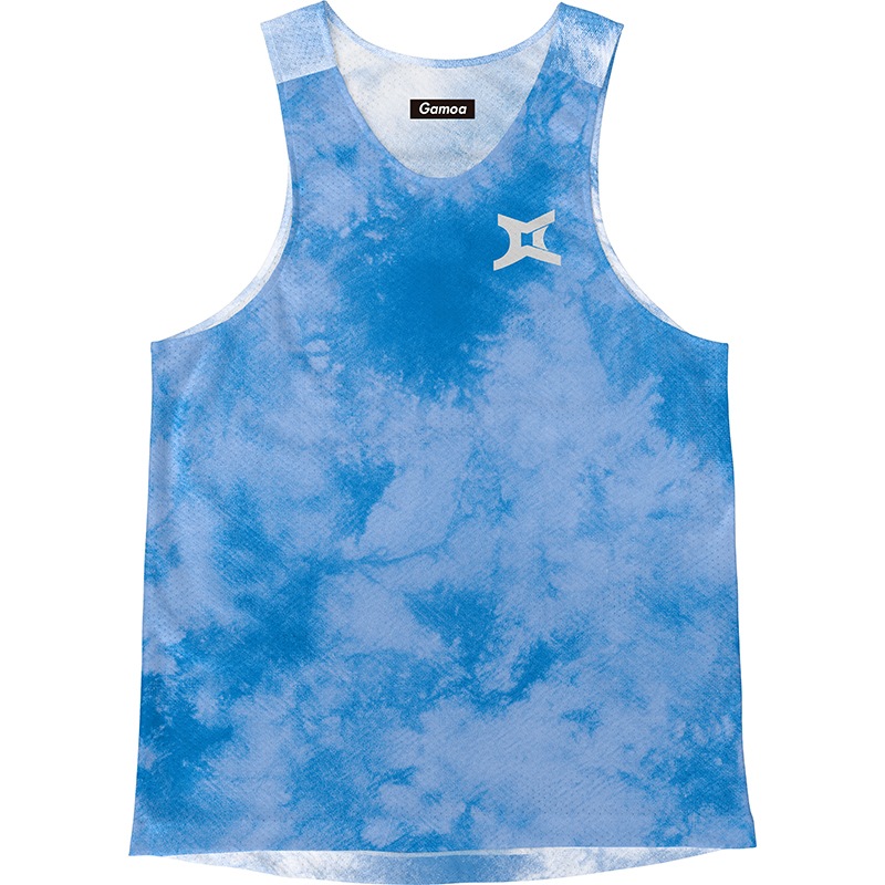 Singlet Blue Tie dye