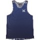 Singlet Paisley Pattern Navy Blue