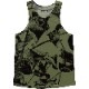 [Easy Order] Singlet Rose Pattern Green