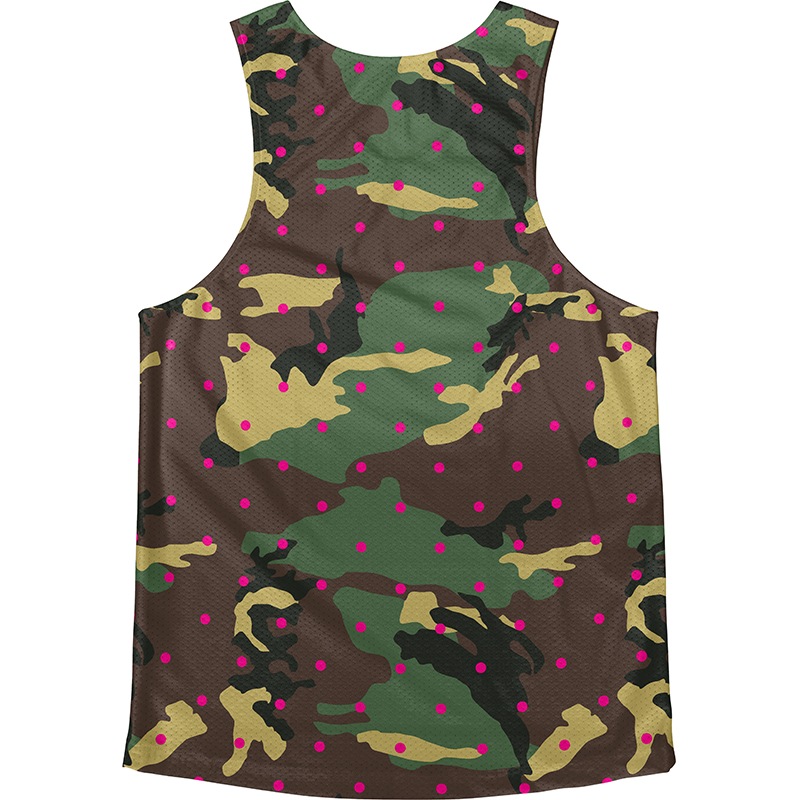 [Easy Order] Singlet Brown CamoDot��Pink)