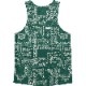Singlet Paisley Pattern Green