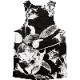 [Easy Order] Singlet Rose Pattern Black