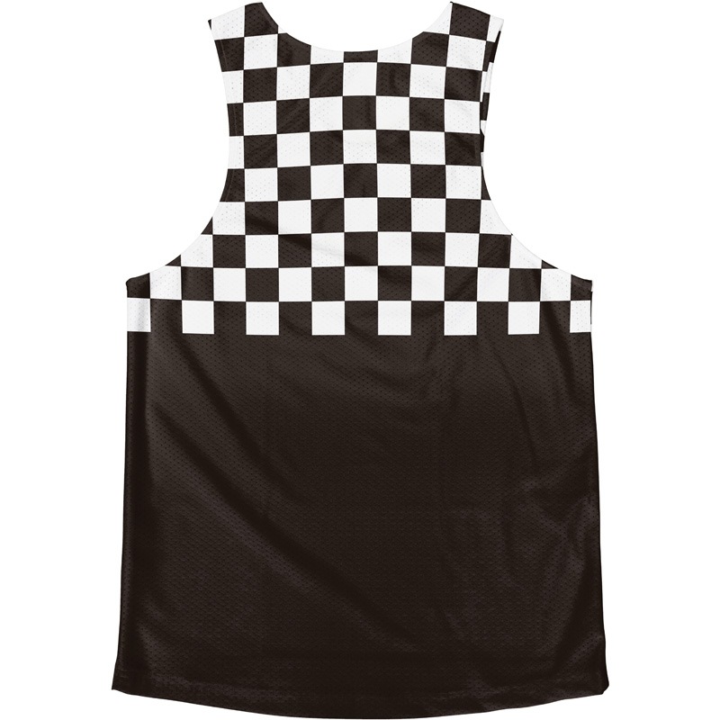 [Easy Order] Singlet Block Check Black