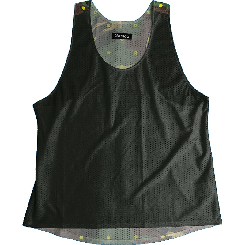 [Easy Order] Singlet Black CamoDot��Yellow)