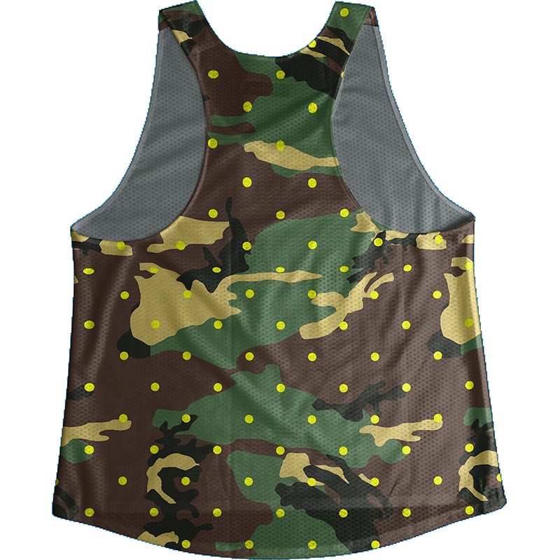 [Easy Order] Singlet Black CamoDot��Yellow)