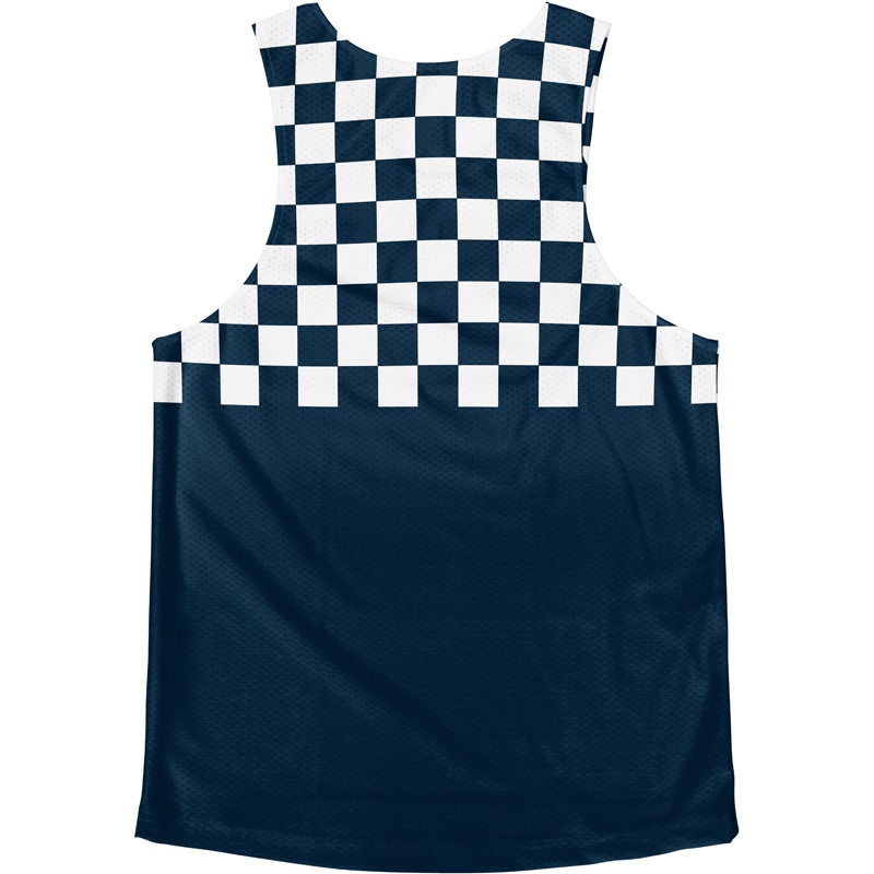 [Easy Order] Singlet Block Check Navy Blue