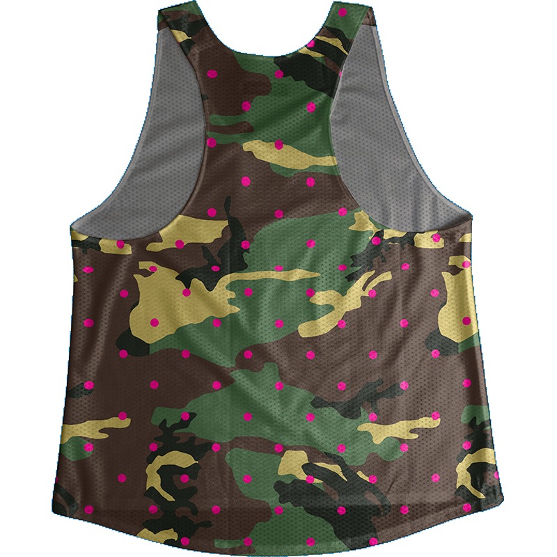 [Easy Order] Singlet Brown CamoDotPink)
