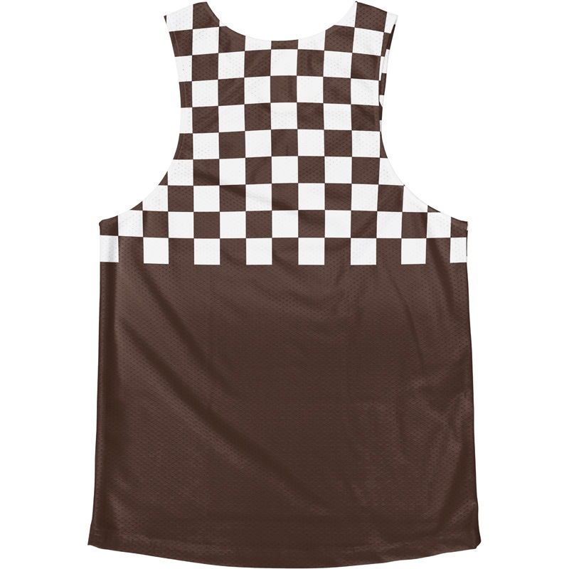 [Easy Order] Singlet Block Check Brown