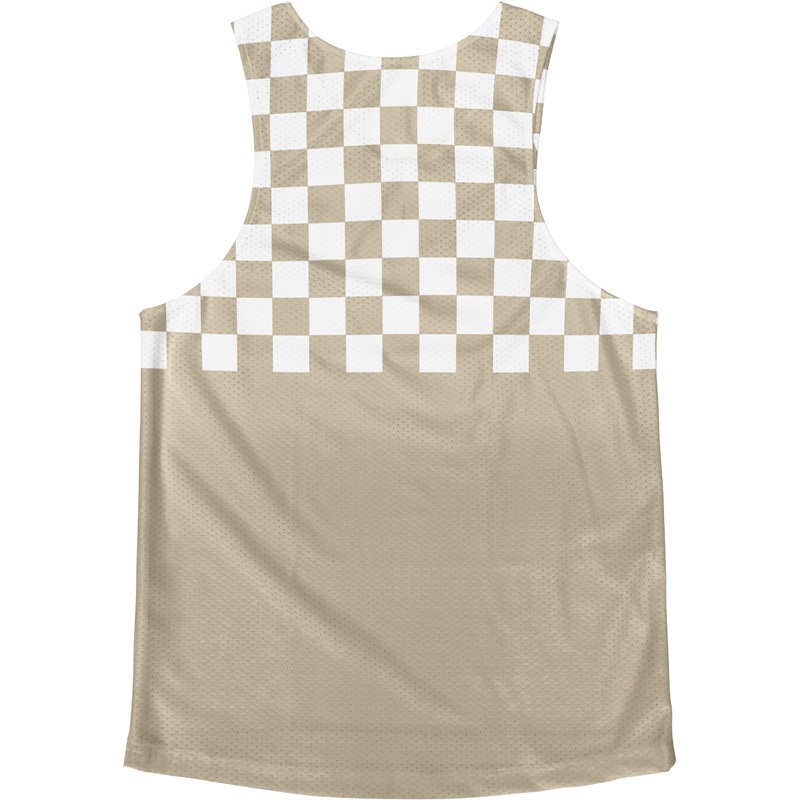 [Easy Order] Singlet Block Check Beige