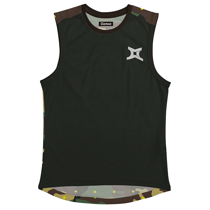 SleevelesT Black CamoDotYellow)