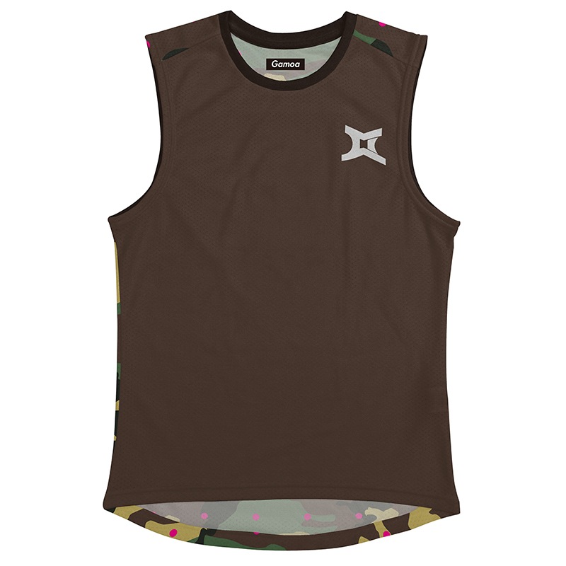 SleevelesT Brown CamoDotPink)