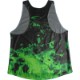 Singlet Fire Pattern Green Ladies