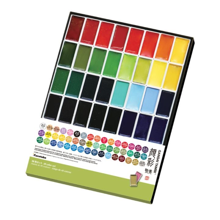 呉竹　顔彩耽美　48色セット