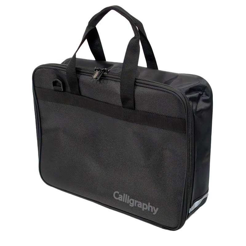 書道ケース BK型 黒 ベルト付 筆巻付 | すべての商品 | 鵞毛堂（が