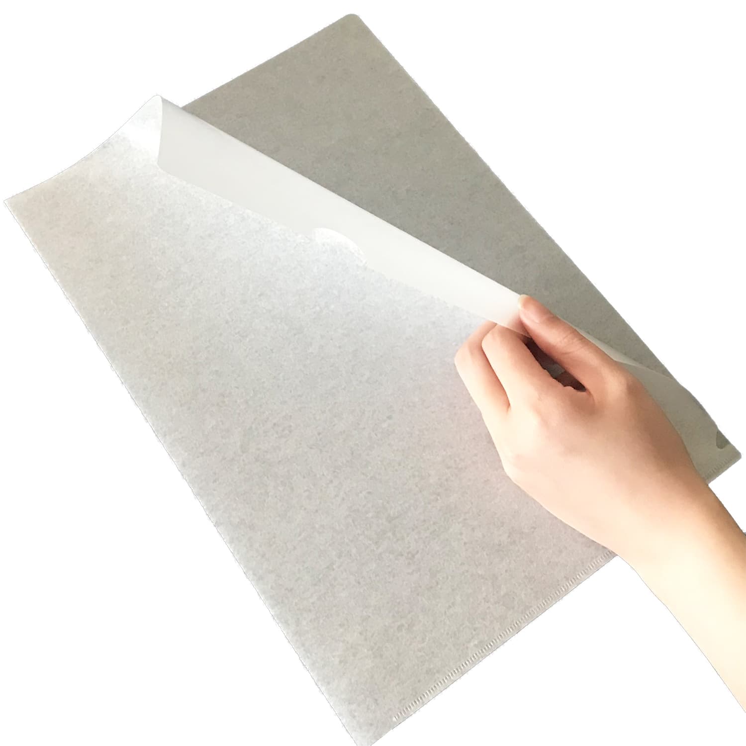 開明　和紙ハーフクリアファイル