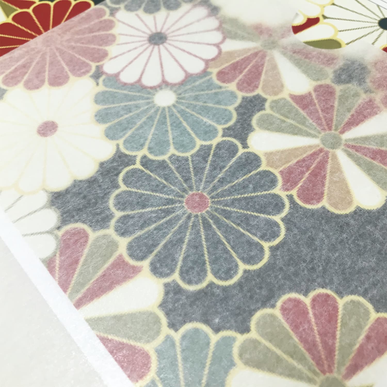 開明　和紙ハーフクリアファイル