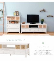 TV台（アンティークホワイト）　MTV-5711AW|テレビ台・AVボード