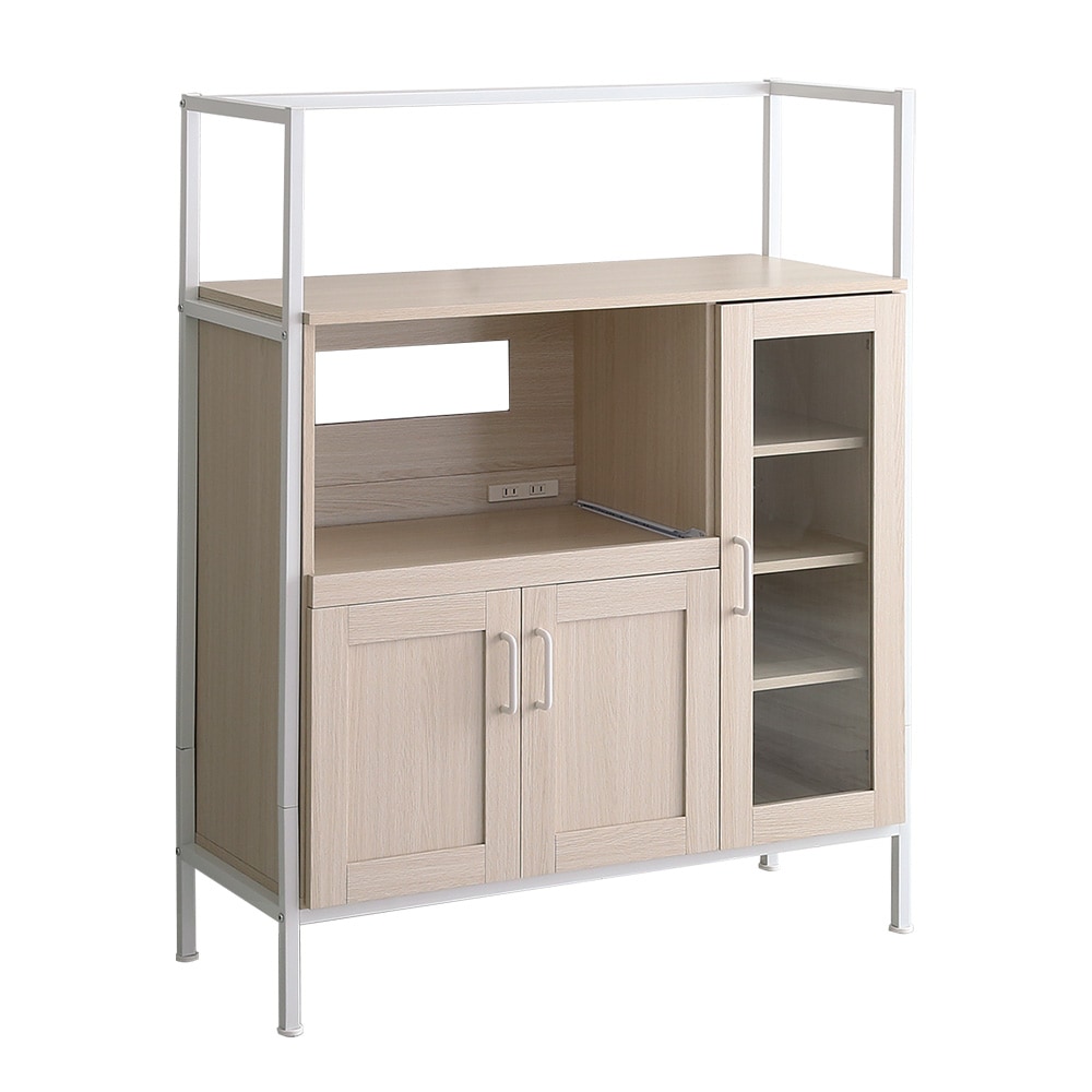 さわやかなオシャレレンジ台【Frais-フレ-】 FRA-90R-WOK ホワイト