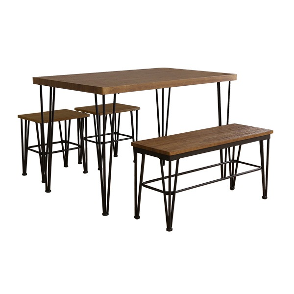 ������ơ��������˥�4�����åȡڥơ��֥�ܰػ�2��+�٥��1�ӡۡ�VDCB-4-WAL����������ʥå�