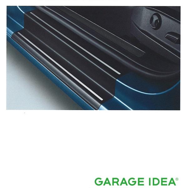 フォルクスワーゲン Volkswagen 純正 アクセサリー Golf ゴルフ ドアシルプロテクションフィルム（ブラック：シルバーライン）