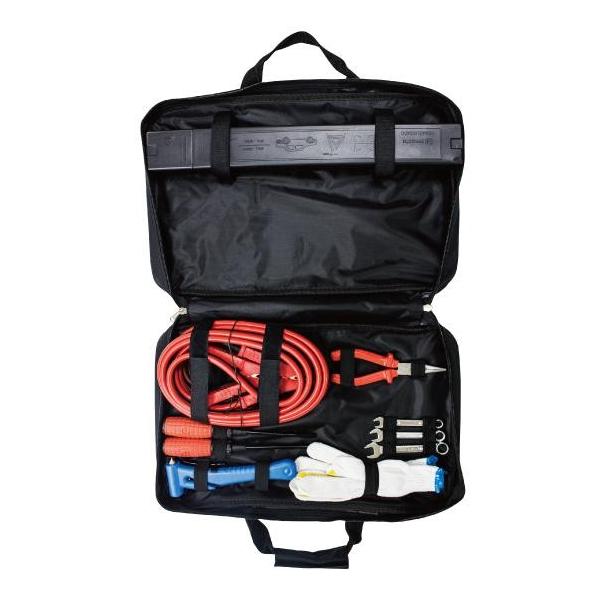 緊急工具セット ［TS-72］パーツ 三角停止版 ガラスハンマー ブースターケーブル ceptoo