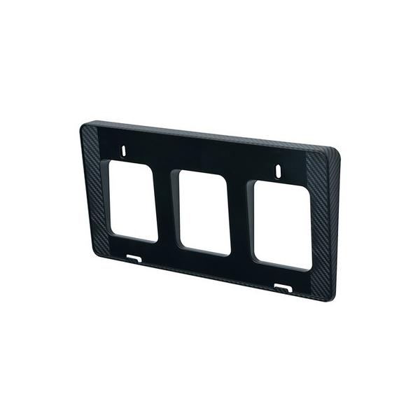 セイワ SEIWA ナンバーベース カーボン柄 K376