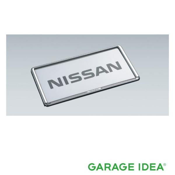 NISSAN 日産 ニッサン 純正 アクセサリー LEAF リーフ ナンバープレートリム (クロームメッキ) フロント用 K6210-7996B