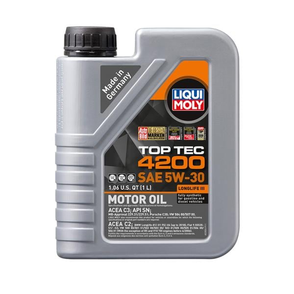 LIQUIMOLY リキモリ エンジンオイル TOPTEC トップテック TOPTEC4200 5W-30 1L 20903 LIQUI MOLY