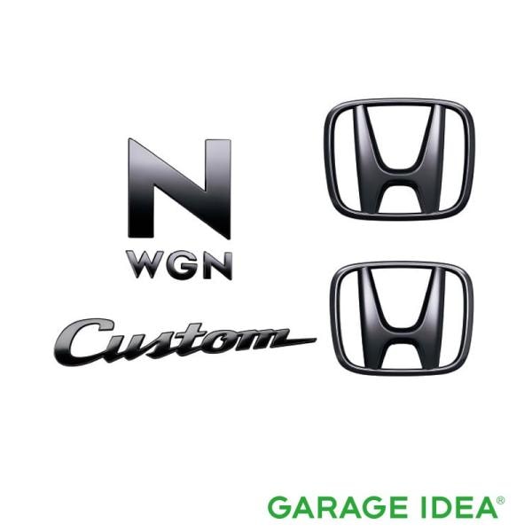 HONDA ホンダ 純正 アクセサリー パーツ N-WGN エヌワゴン ブラックエンブレム (N-WGN Custom用) 08F20-TKR-000C  JH3 JH4