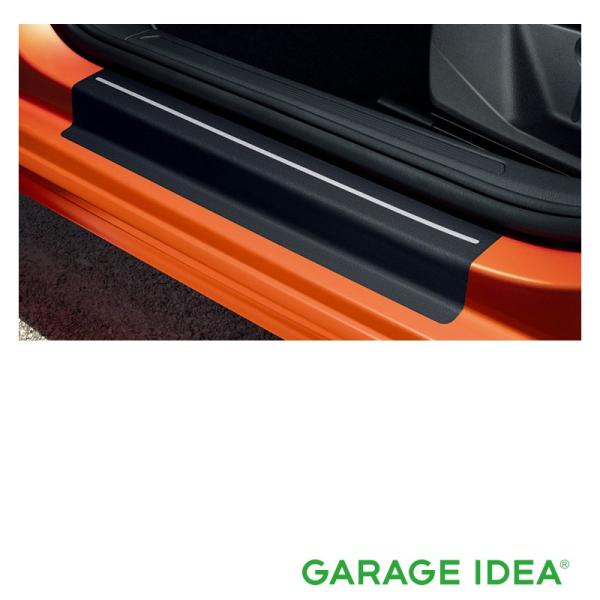 フォルクスワーゲン Volkswagen 純正アクセサリー New Polo ポロ ドアシルプロテクションフィルム（ブラック/シルバーライン）