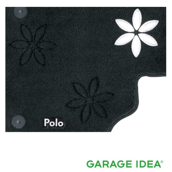 フォルクスワーゲン Volkswagen 純正アクセサリー New Polo ポロ フロアマット（フラワー）ホワイト J2GBM5R18FLW