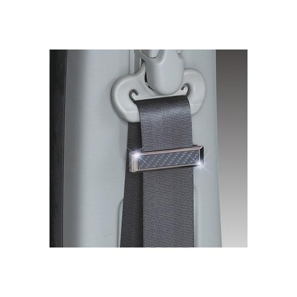 セイワ SEIWA スリムシートベルトストッパー ブラック W768