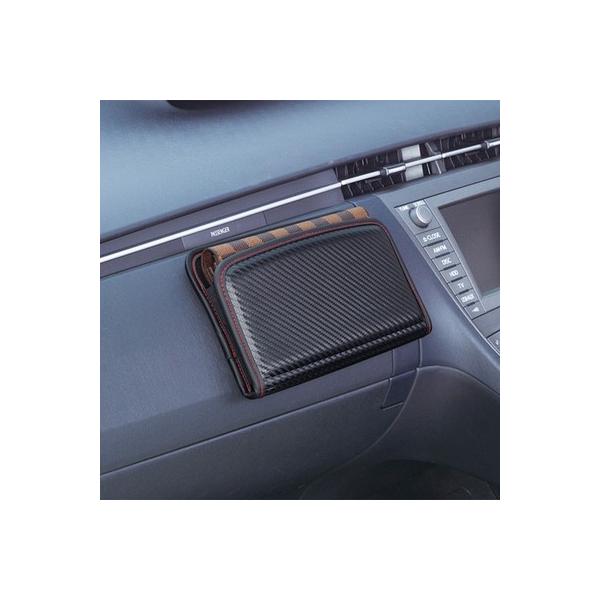 セイワ SEIWA フィットポケット L カーボン ブラック カーボン柄 W844