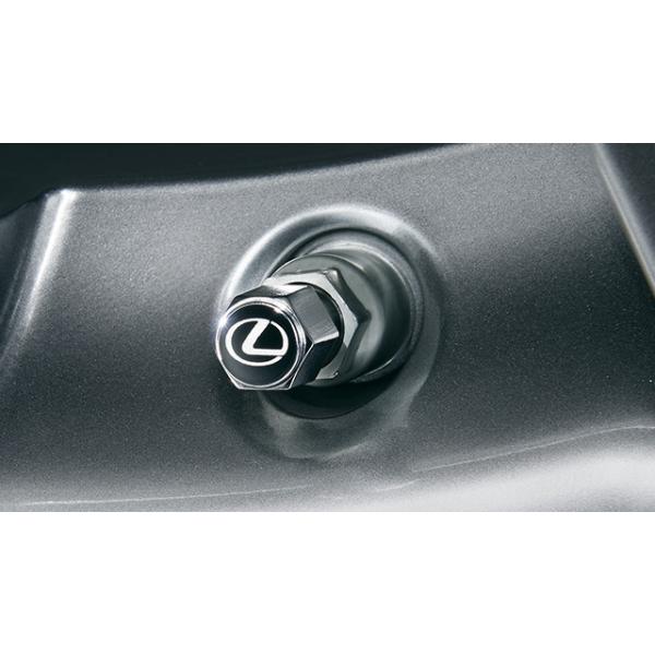 LEXUS レクサス 純正 アクセサリー パーツ NX300 NX300h バルブキャップ(ロゴ入り) 08457-24030 AGZ10 AGZ15 AYZ10 AYZ15