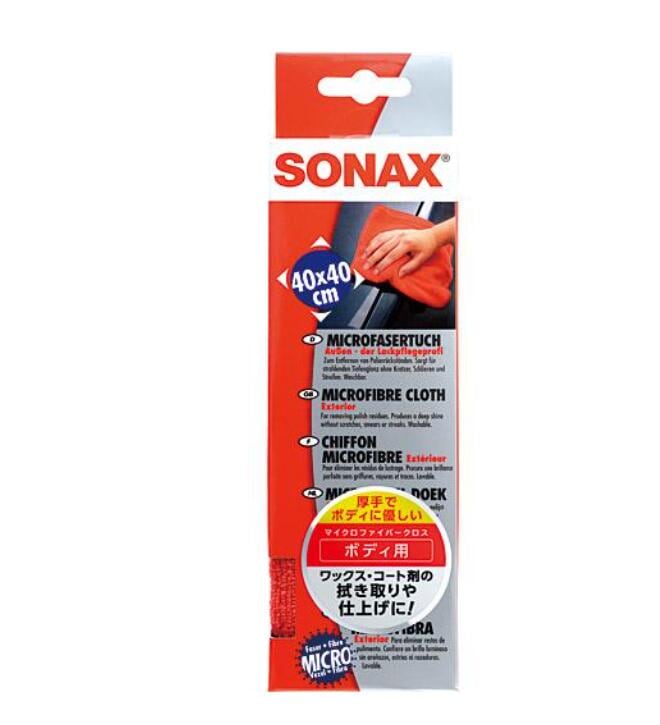 ＳＯＮＡＸ　マイクロファイバークロスエクステリア　ボディ用クロス1枚　ワックス・コート剤の拭き取り・仕上げに