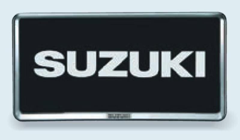 スズキ スイフト SWIFT ZCEDS ZDEDS ZCDDS ZDDDS 純正 アクセサリー ナンバープレートリム 1枚(樹脂ブラックメッキ)〔9911D-63R01-ZKP〕