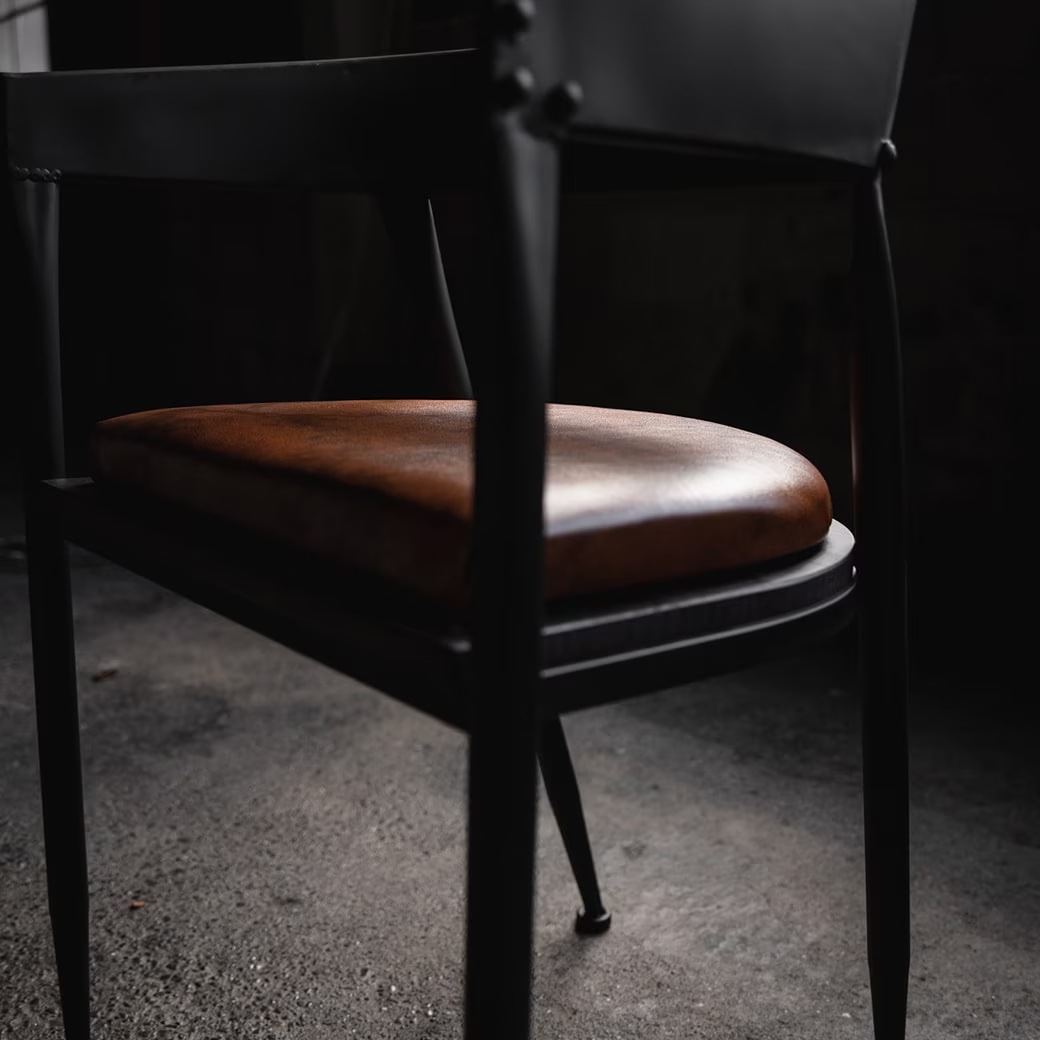 ダイニングチェア インテリア ダイニング リビング｜木 鉄 革 ヴィンテージ レトロ インダストリアル 男前 アンティーク チェア 椅子｜ヴィンテージ ウッド アイアン レザー チェア