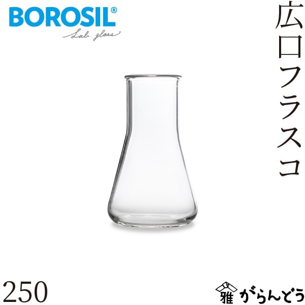 ボロシル ラボグラス 広口フラスコ 250ml BOROSIL LAB GLASS Wide Flasks 250
