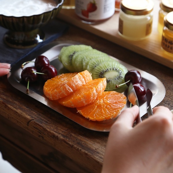 仔犬印 フラットエッジ 深型角バット 3点セット M(深型角バット・トレー・アミ)