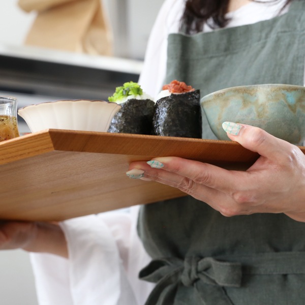 四十沢木材工芸 KINTO 匙面折敷 長角