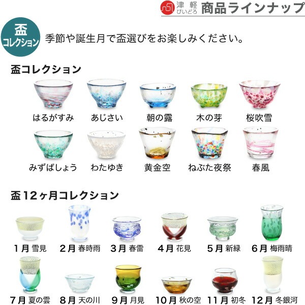 津軽びいどろ 五様ミニグラスセット 石塚硝子 | メーカー別,あ行