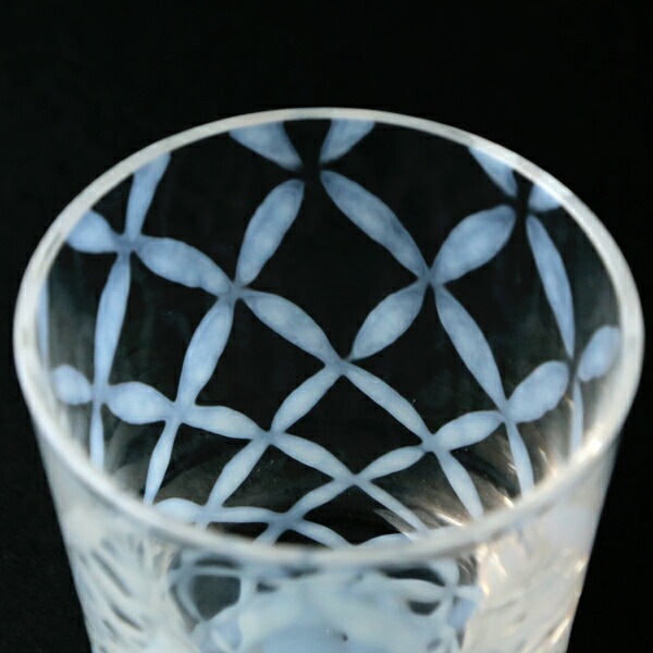 そば猪口 つなぎ格子 大正浪漫硝子 廣田硝子