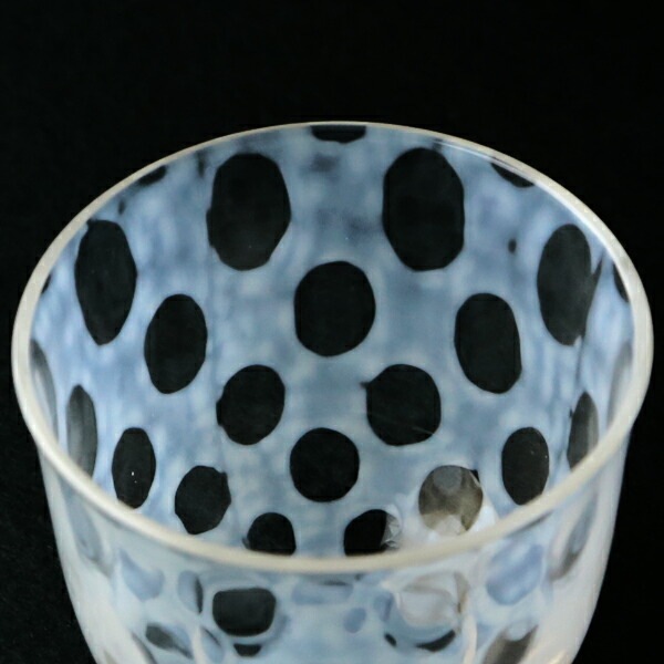 冷茶 水玉 大正浪漫硝子 廣田硝子