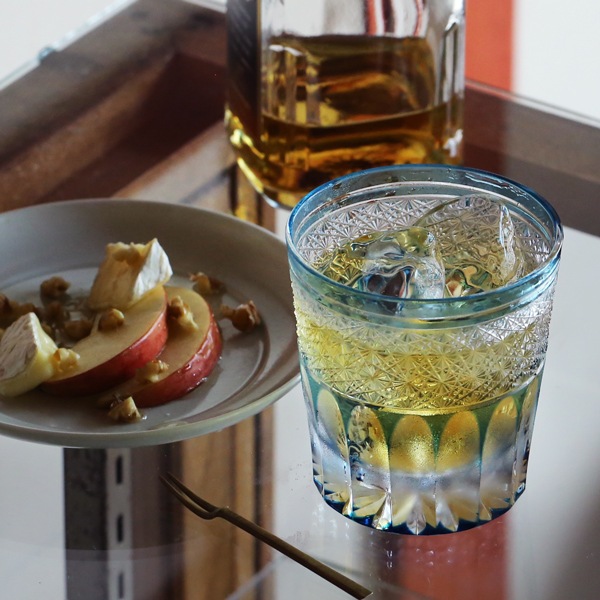 門脇硝子 ロックグラス ガランドウ 水色