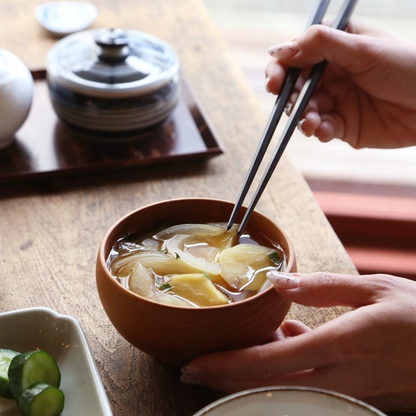 江戸木箸 青黒檀 利久箸 七角 中 大黒屋