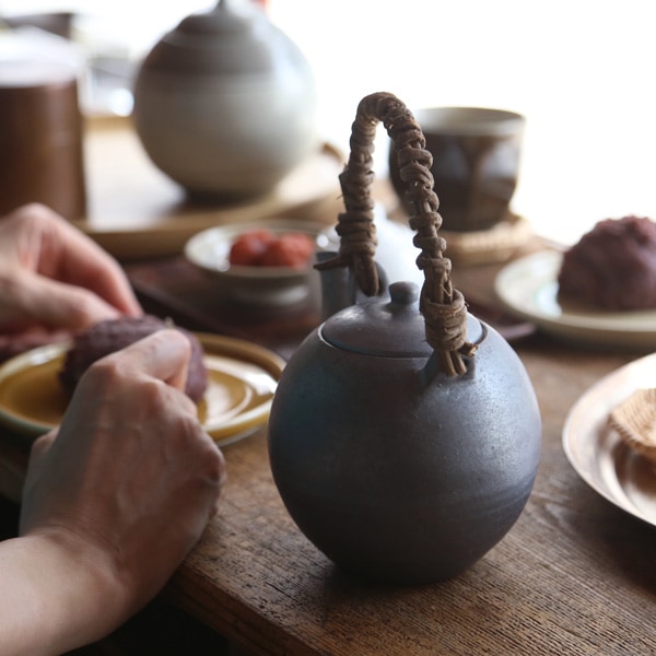 福光焼 土瓶 小 持ち手つた巻き | メーカー別,は行,福光焼