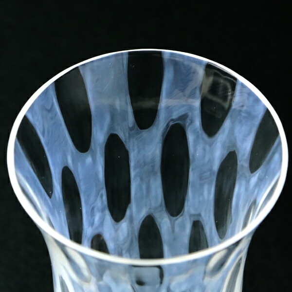 一口ビールグラス 水玉 大正浪漫硝子 廣田硝子