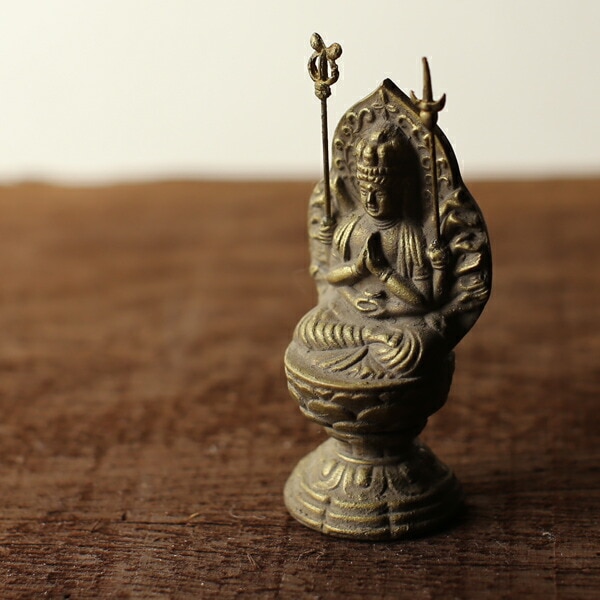 仏像 千手観音菩薩 古美金 7cm | 仏具,仏像(金属製) | がらんどう｜手
